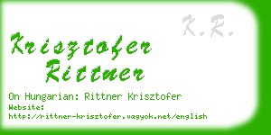 krisztofer rittner business card